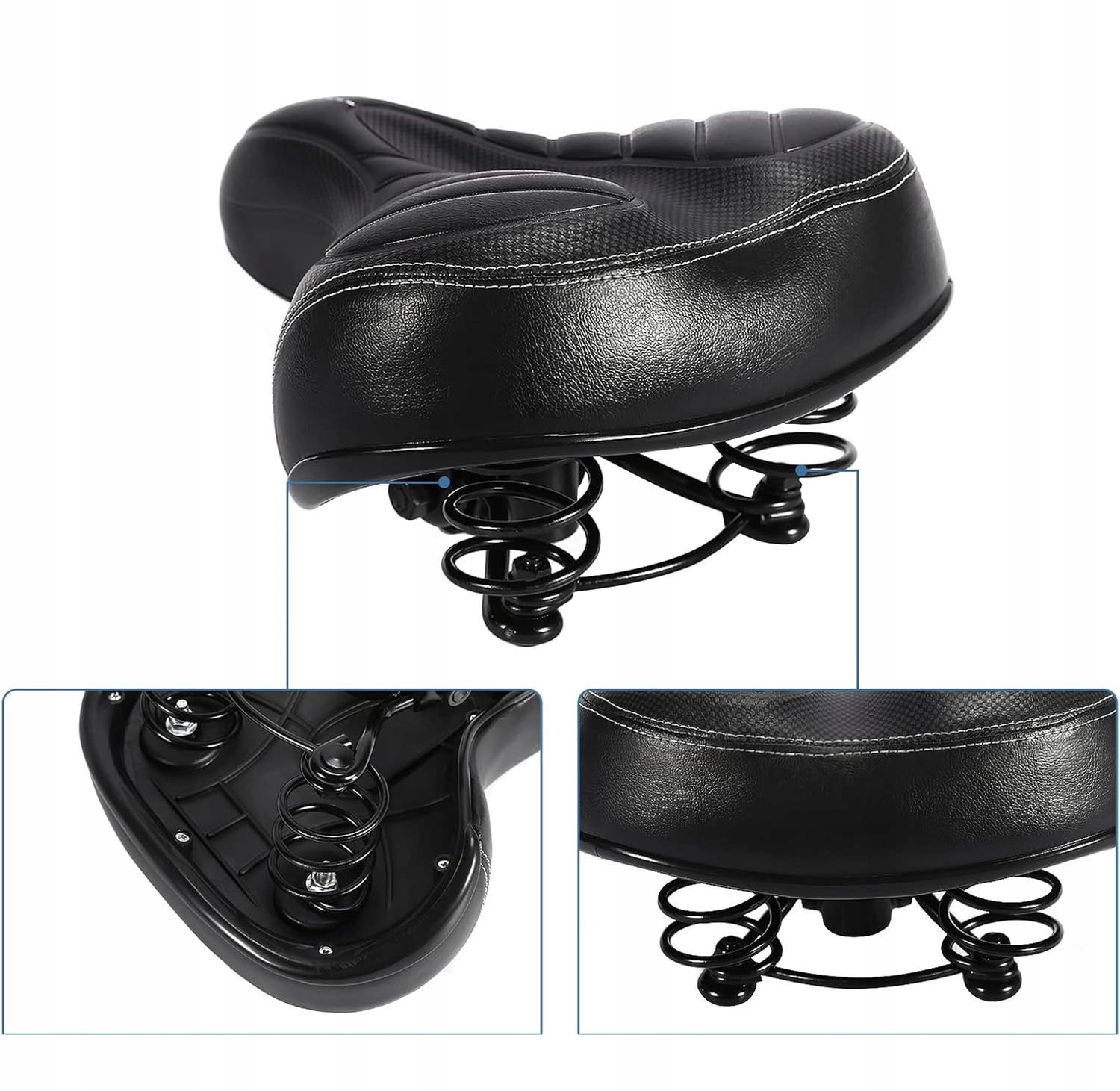 Comfortabel Fietszadel - Breed, Ergonomisch & Schokabsorberend