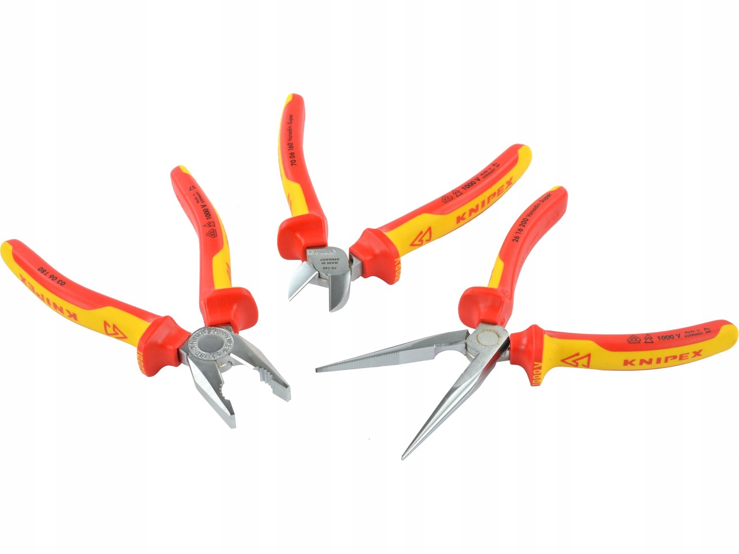 KNIPEX VDE Veiligheid Gereedschap Set - 3 Geïsoleerde Tangen
