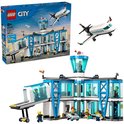 Lego City Airport met een vliegtuig, controlekamer en terminal. Inclusief 6 minifiguren.