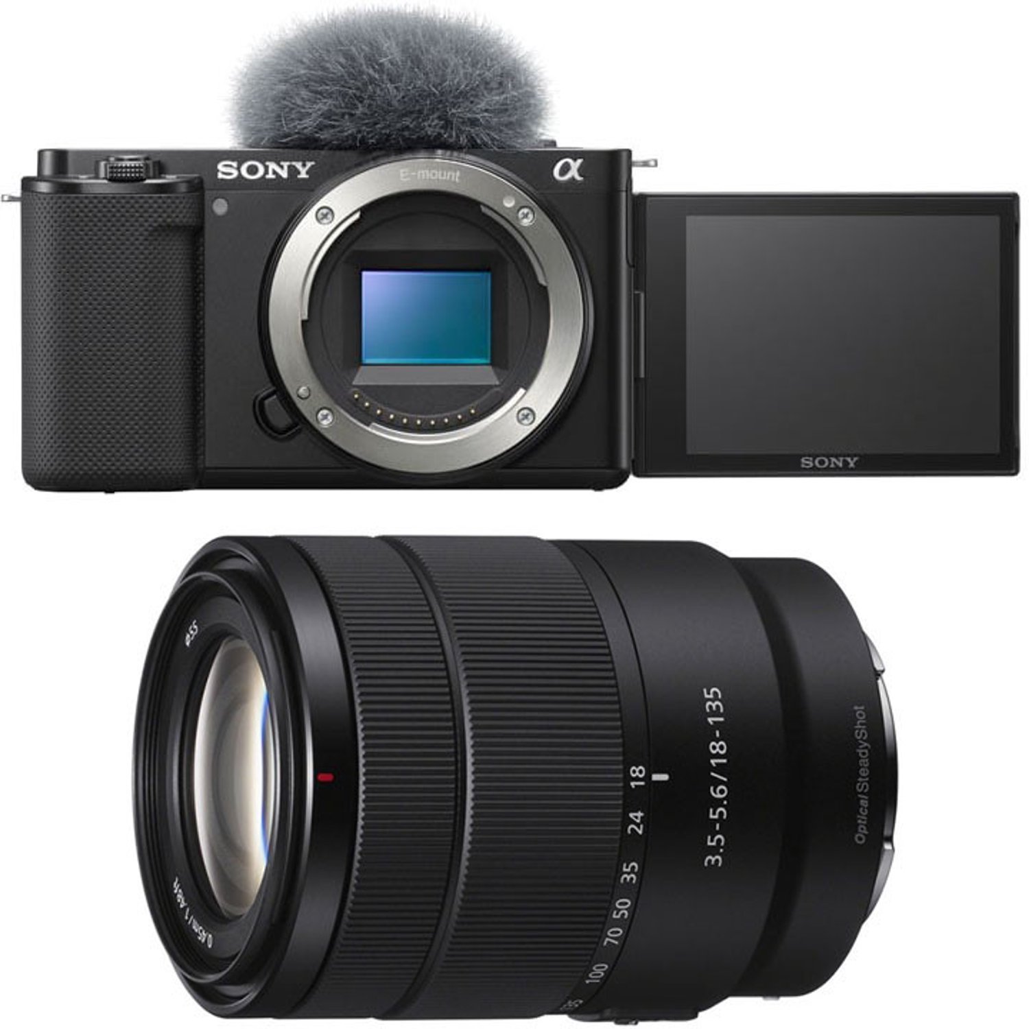 SONY ALPHA ZV-E10 SCHWARZ + 18-135