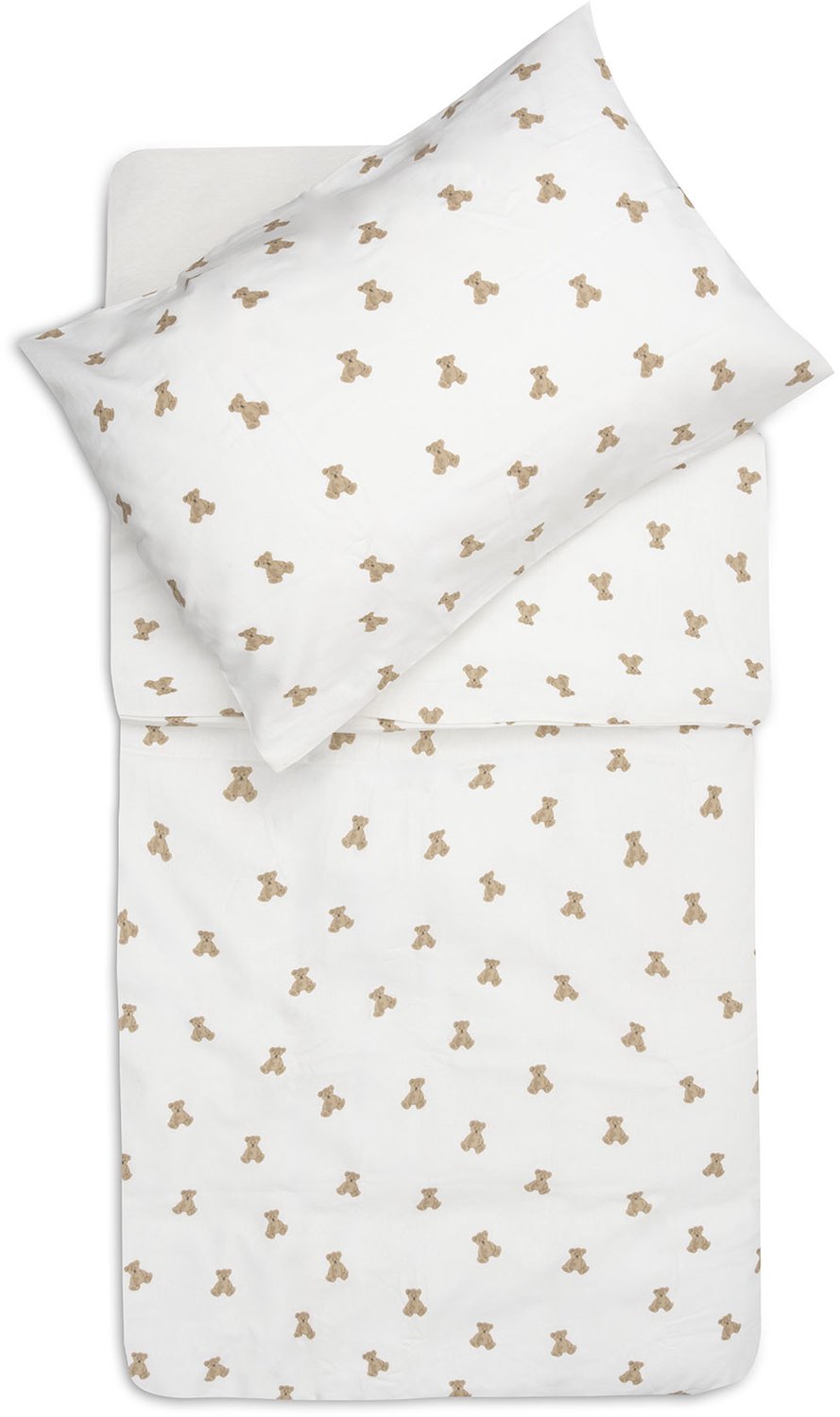 Jollein Dekbedovertrek met sloop 100x140cm Mini Teddy Bear