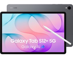 Samsung Galaxy Tab S12 Plus 5G - 512GB - Gray + 1 jaar extra garantie