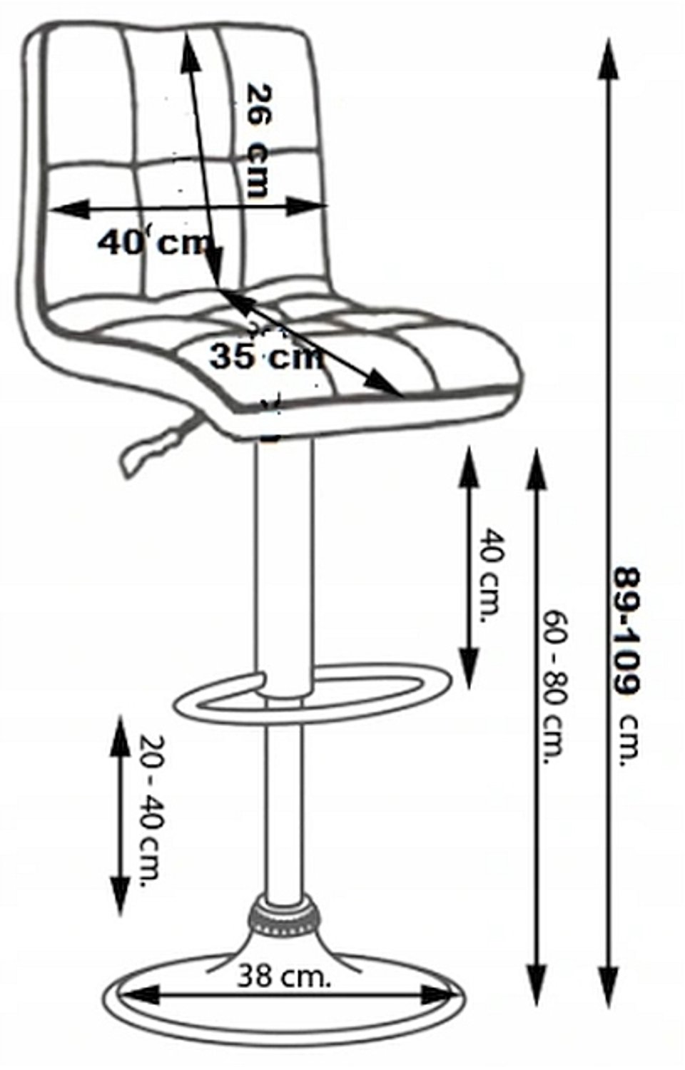 Moderne Grijze Barstoel Keuken Stoel Hoge Fauteuil 360° Draaibaar