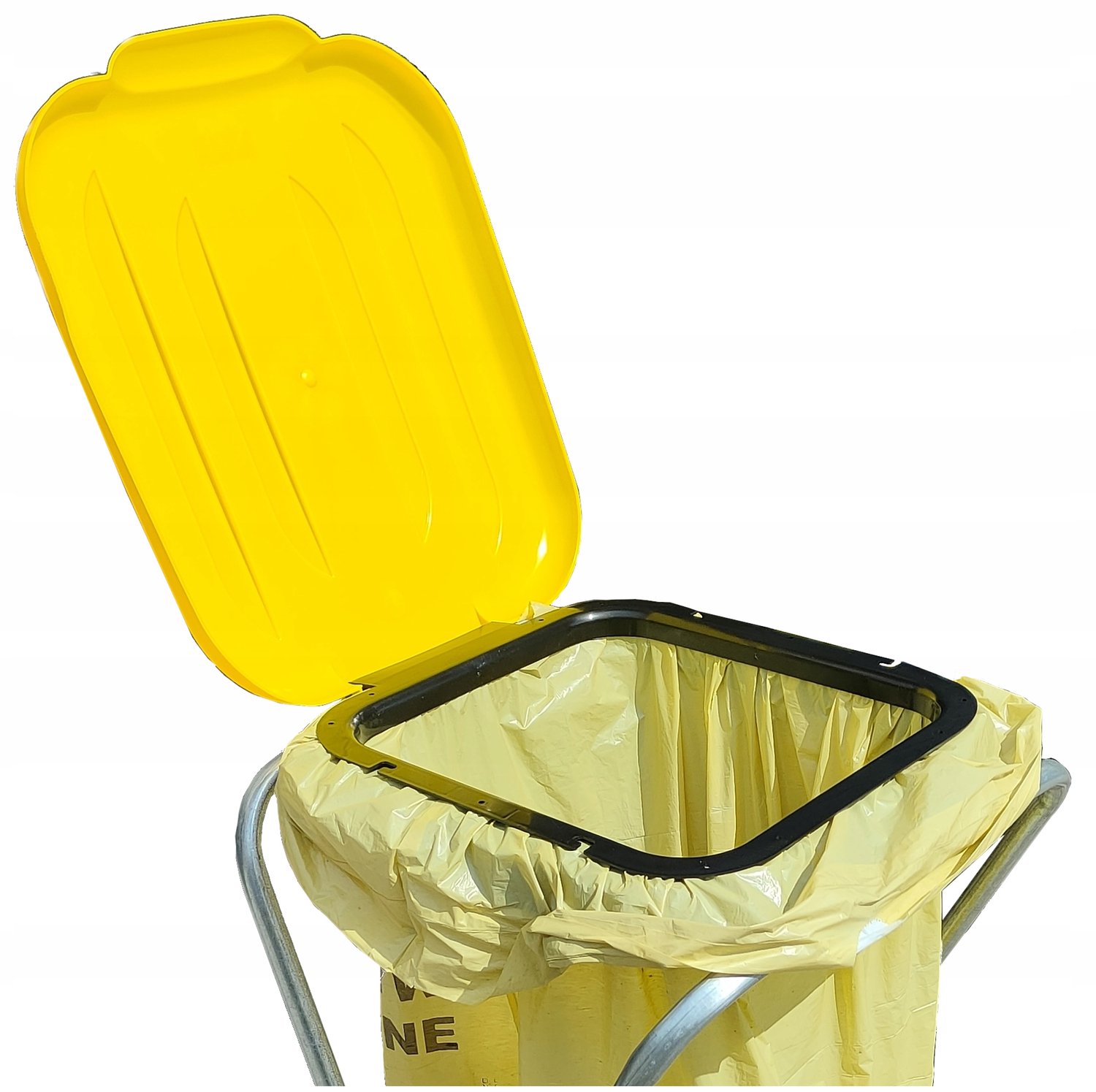 Afvalscheider voor 1 zak - Geel (Plastic/Metaal)