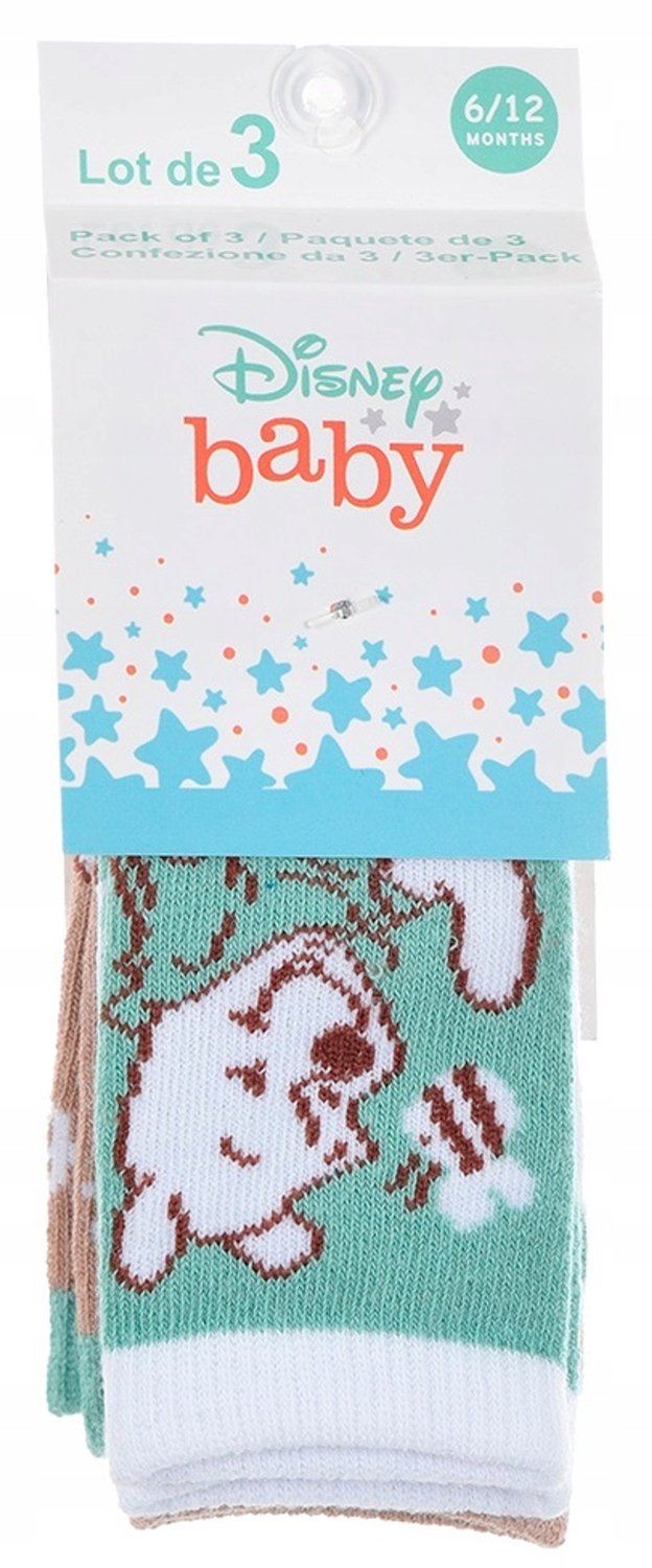 3-Pack Babysokken met Winnie de Poeh - Maat 50/68