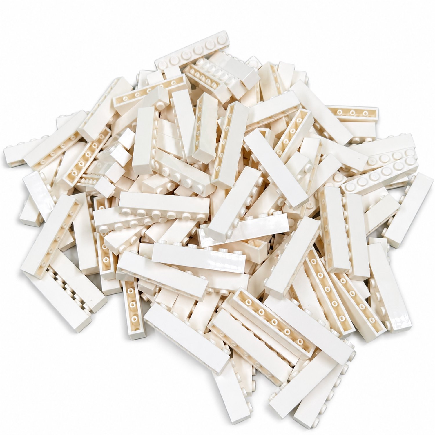 100 Bouwstenen 1x6 | Wit | Compatibel met Lego Classic | Keuze uit vele kleuren | SmallBricks
