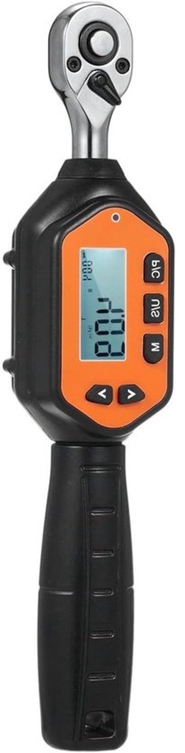 Digitale momentsleutel - Koppelmeter - Voor het aandraaien van bouten - Nauwkeurig lcd-display - 30 Nm - Zwart oranje