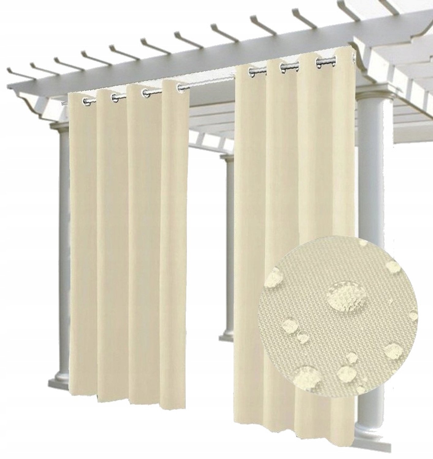 Waterdichte Tuindoek Gordijn 155x190cm voor Paviljoen & Terras