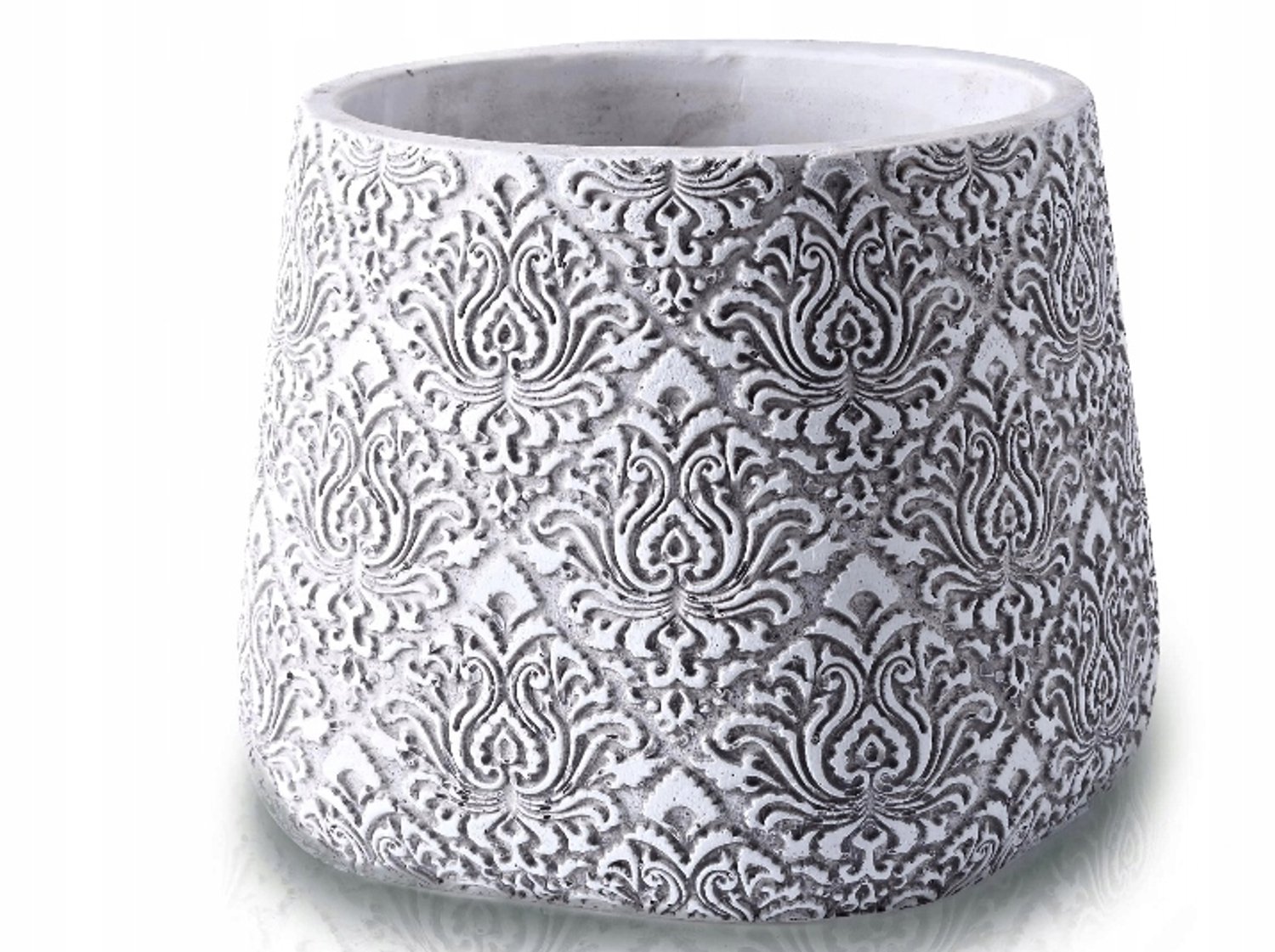 Betonnen Plantenpot Decoratief Rustiek Grijs 13x11 cm