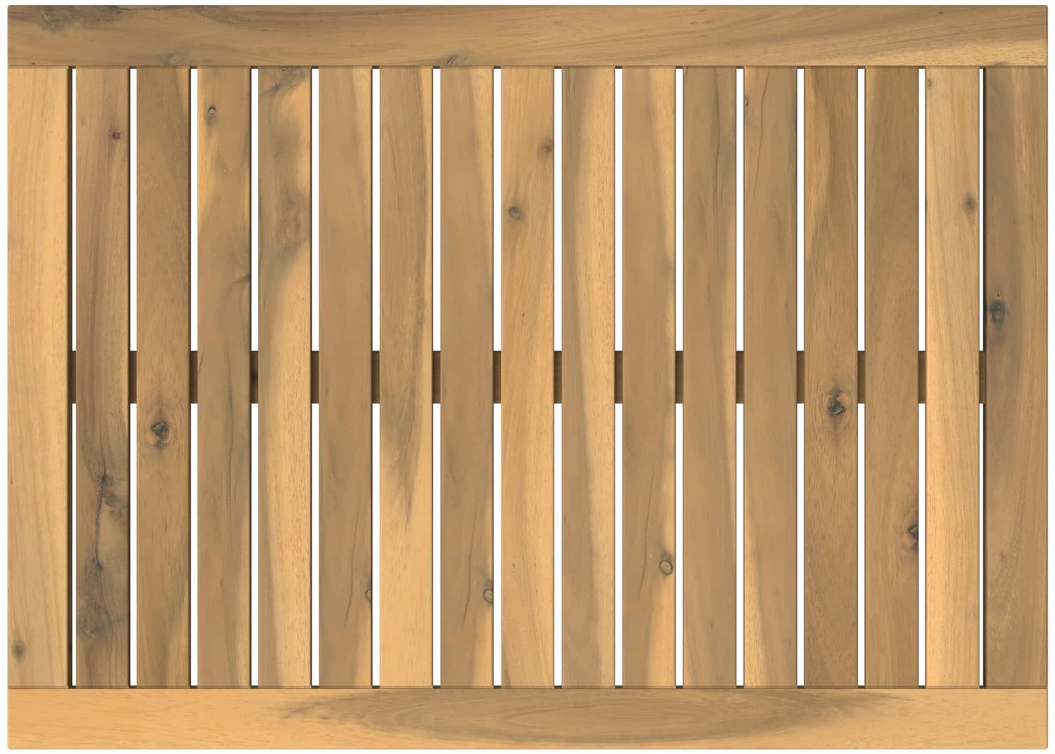 vidaXL Tafelblad - 68,5 - x - 49 - x - 2 - cm - Rechthoekig - Massief - Acacia - Hout Witgewassen