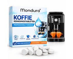 Mondura® Reinigings tabletten Koffiemachine 11g – Ontkalker koffiemachine – Ontkalkings tabletten koffiemachine - Verwijdert Geur & Beschermt – Universeel Gebruik Voor Jura, Siemens, Bosch, Philips, Saeco, De'Longhi & Krups
