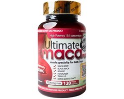 Ultimate Maca Capsules - 120 vegetarisch capsules - 7500 mg