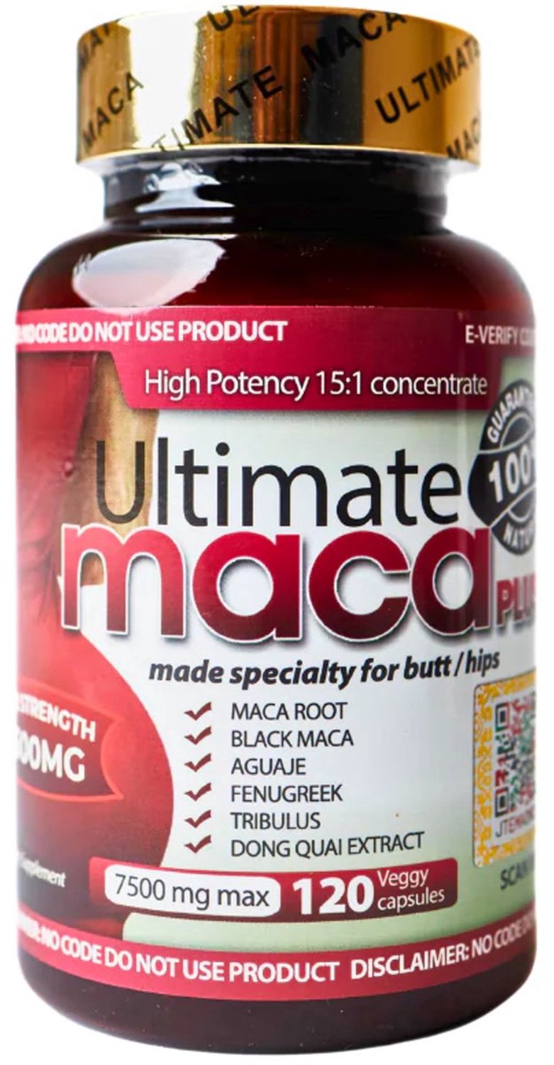 Ultimate Maca Capsules - 120 vegetarisch capsules - 7500 mg