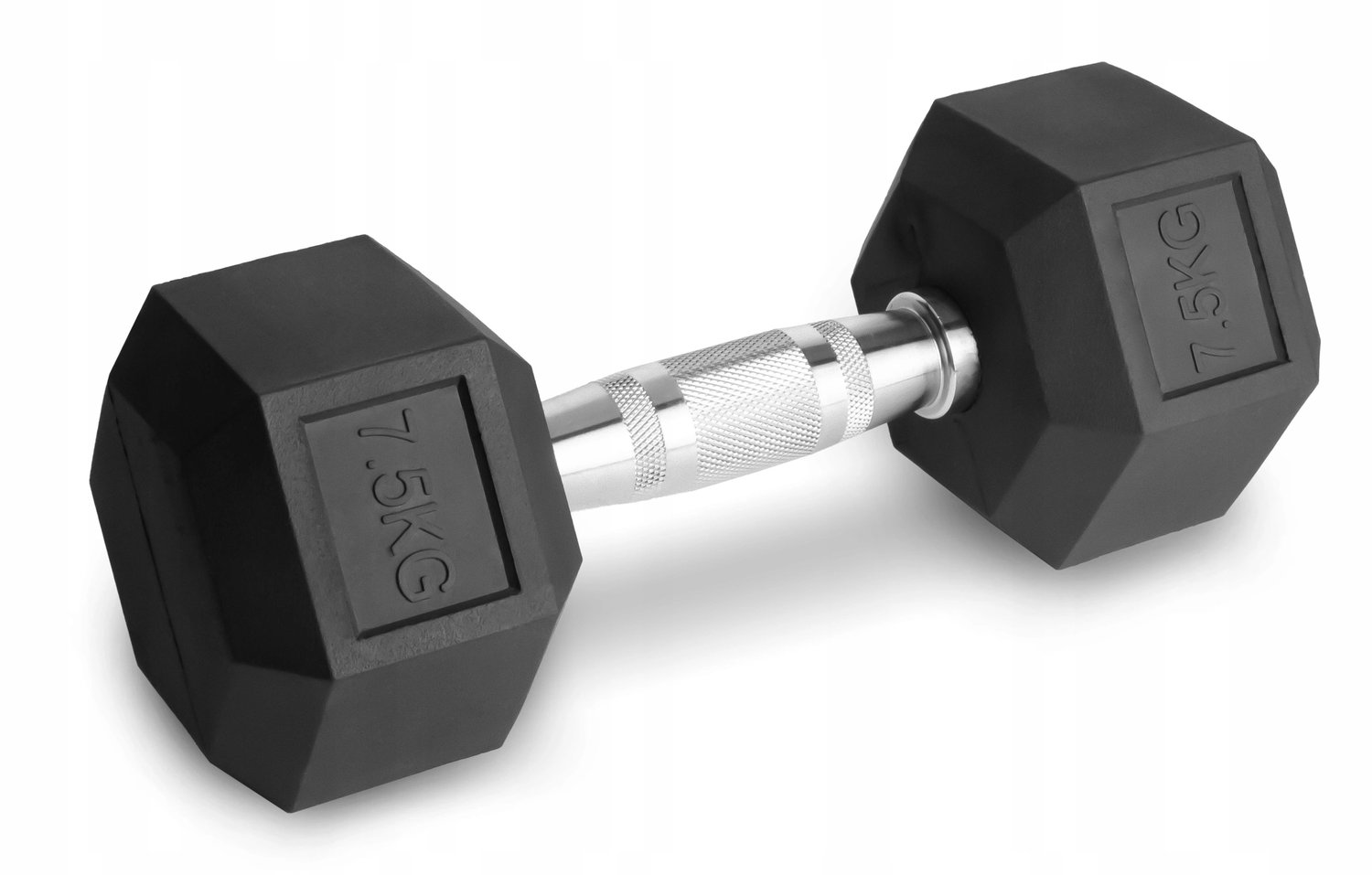 7,5kg Gevulde Halter met Rubberen Hexagonale Grip - Duurzaam