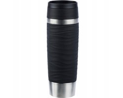 Emsa Travel Mug Wave Thermosbeker Zwart 0,5L - Lekvrij & 360° Drinken