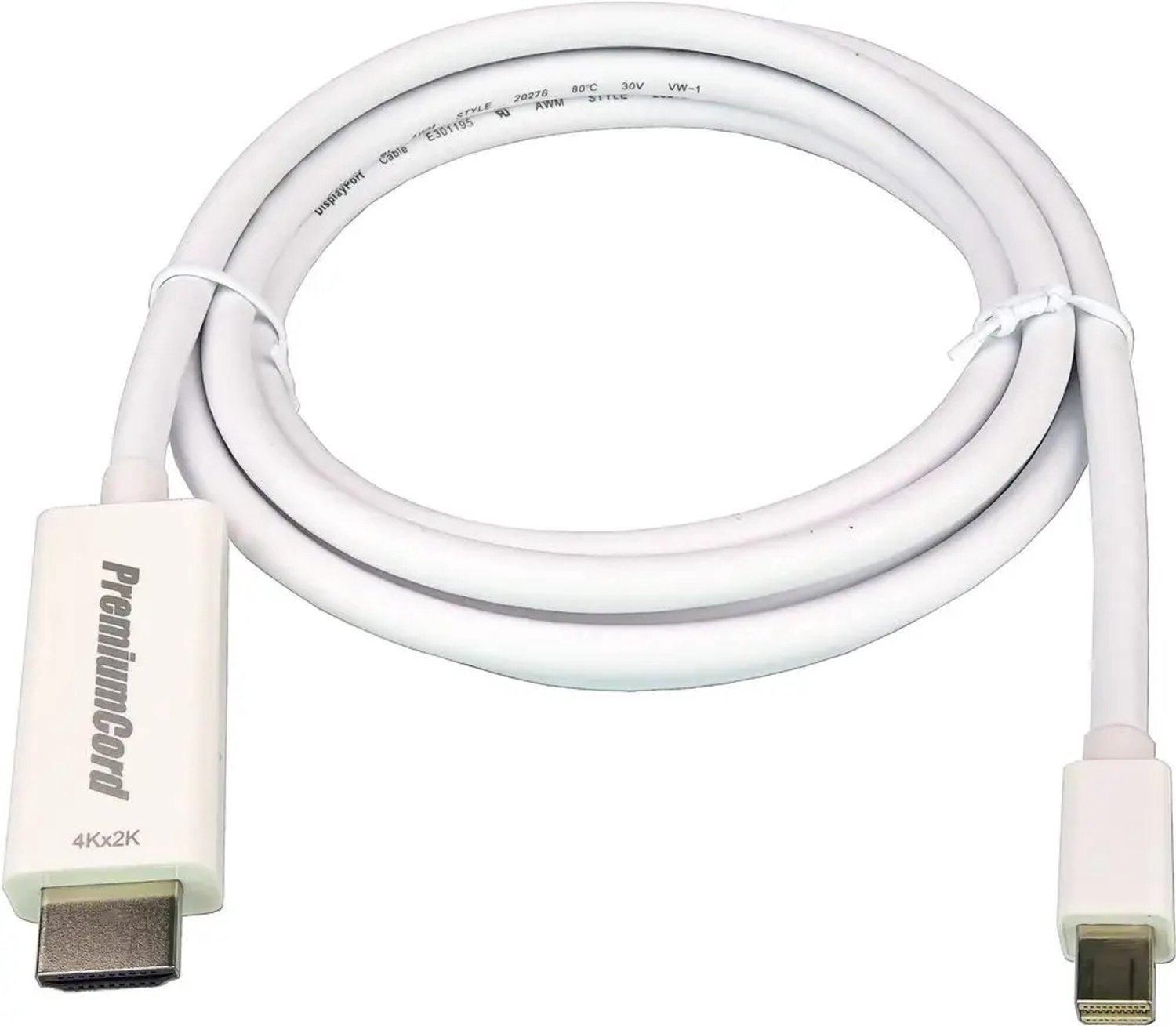 PremiumCord Mini DisplayPort naar HDMI 2.0 Kabel - 4Kx2K@60Hz, 2m