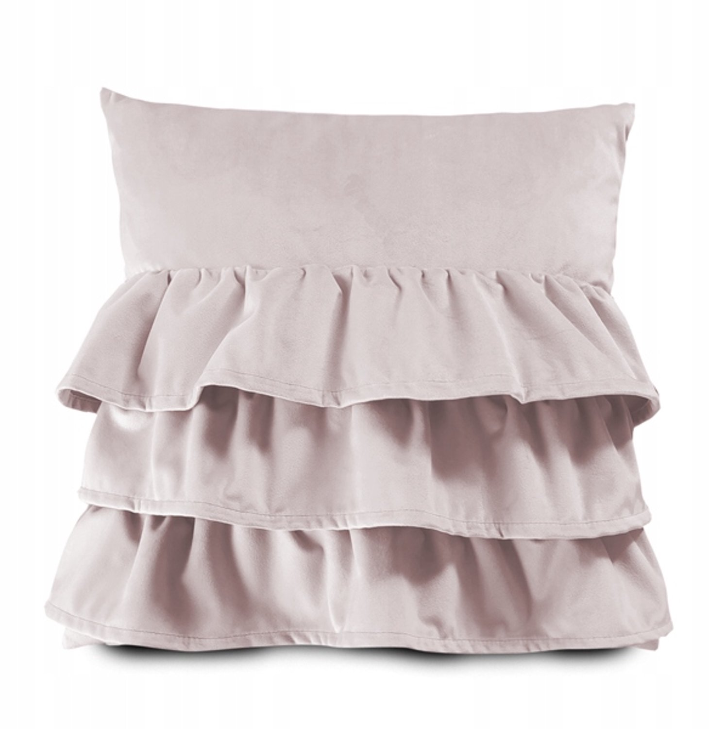 Kussenhoes met ruches VELVET VE2253 | Lichtroze