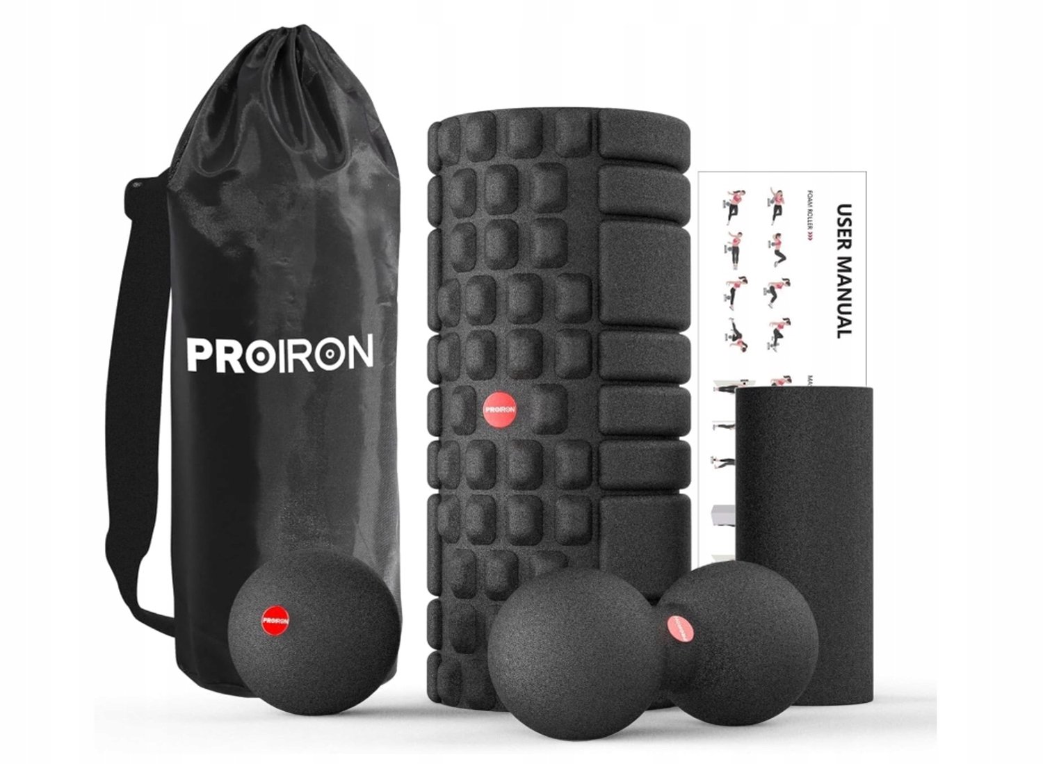 PROIRON 5-delige Massage Roller Set met Lacrosse Bal & Peanut Bal