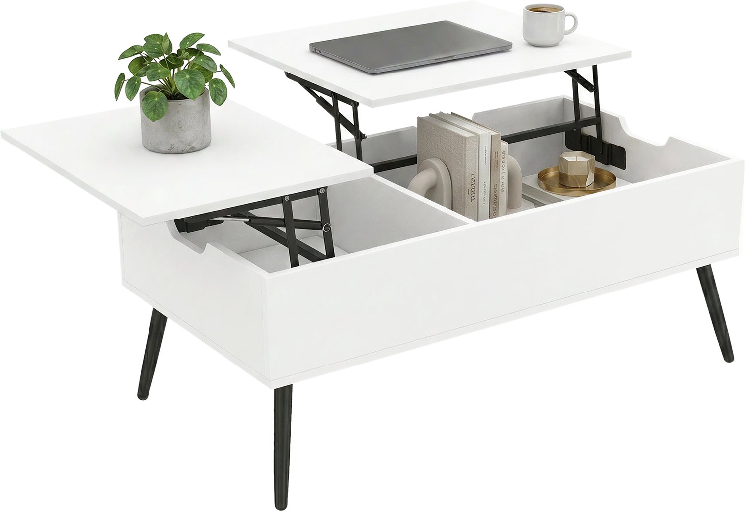 Salontafel Wit - Modern Design - Premium Salontafel voor Woonkamer en Slaapkamer - Duurzaam en Stijlvol