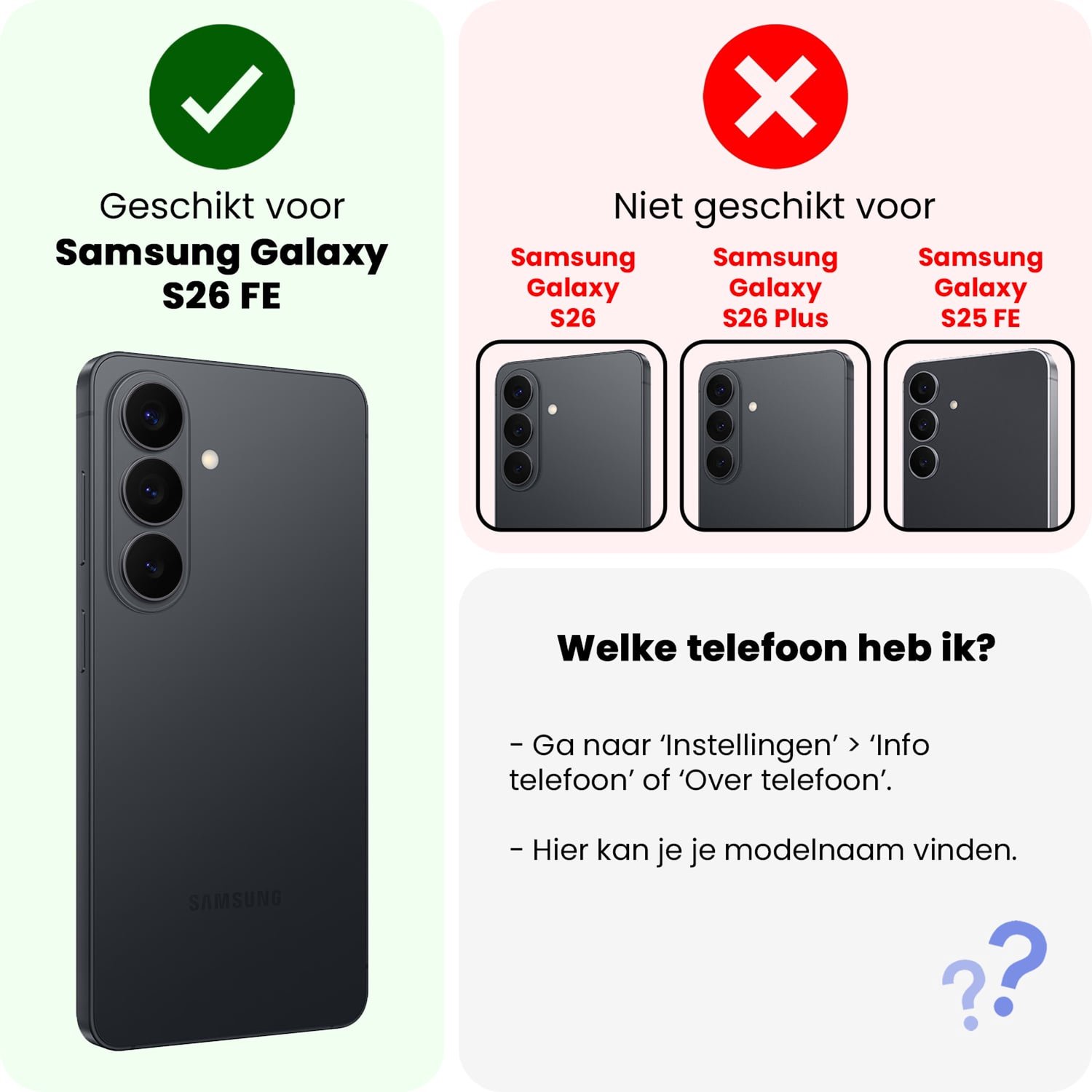 Hoesje Geschikt voor Samsung S26 FE Hoesje Met Telefoonkoord en Pasjeshouder Met 2x Screenprotector Siliconen - Hoes Geschikt voor Samsung Galaxy S26 FE Hoesje Met Kaarthouder Shock Proof Case - Transparant