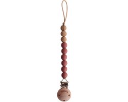 Mushie Speenkoord EVA - Redwood / Hout (look) - 100% siliconen kralen van Mushie — afbeelding 2