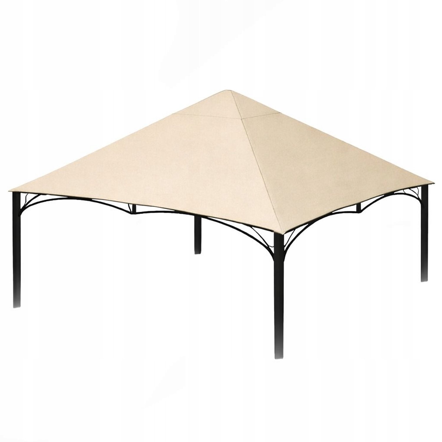 Beige Paviljoen Dak 3x3m - Waterdicht PVC 370g/m²