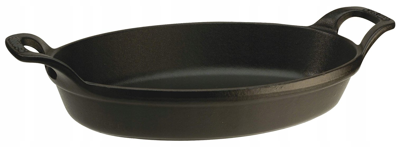 Staub Mini Ovale Braadpan 15 cm Zwart Gietijzer