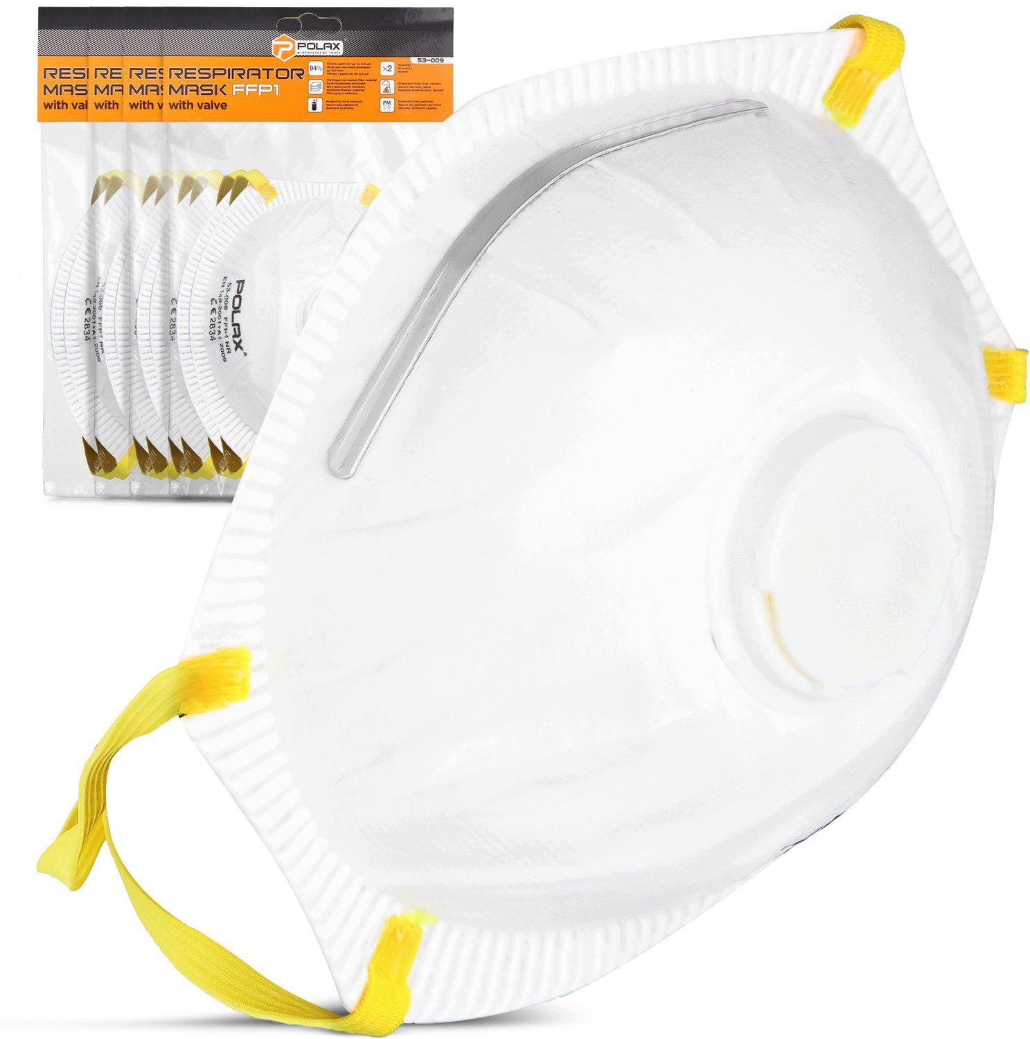 8x FFP1 Stofmasker met Uitademventiel - Bescherming en Comfort