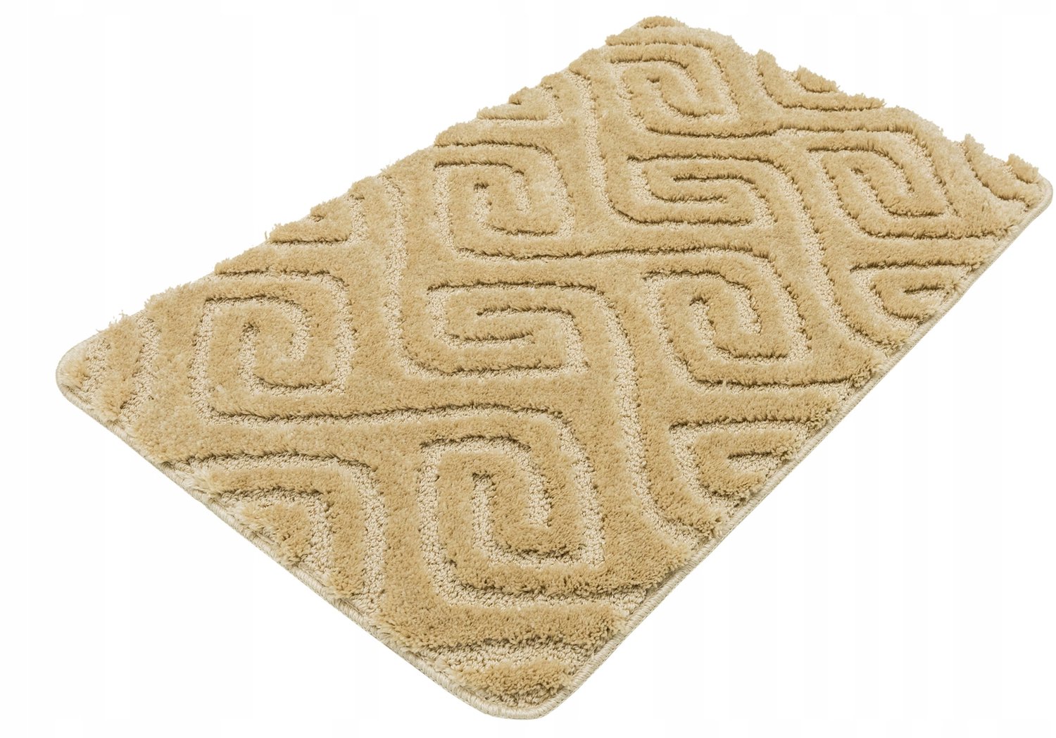 Zachte Beige Badkamermat Akasha 60x100 cm - Antislip & Wasbaar