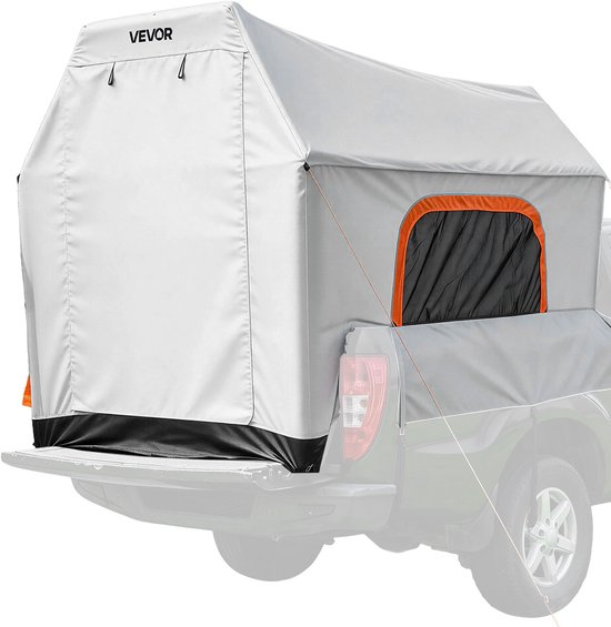 VEVOR Opblaasbare Campingtent voor De Laadbak van een Pick-Up 219 X 165 X 183 cm, Waterdichte Tent (PU2000 mm) met Geventileerde Gaasramen, Ideaal voor Kamperen, Wandelen en Andere Buitenactiviteiten, Inclusief Luchtpomp — afbeelding 2