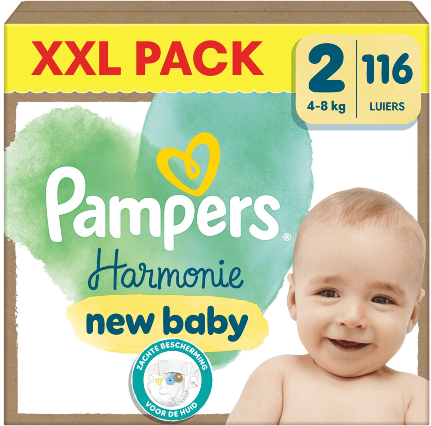 Pampers Harmonie luiers maat 2 | 116 stuks