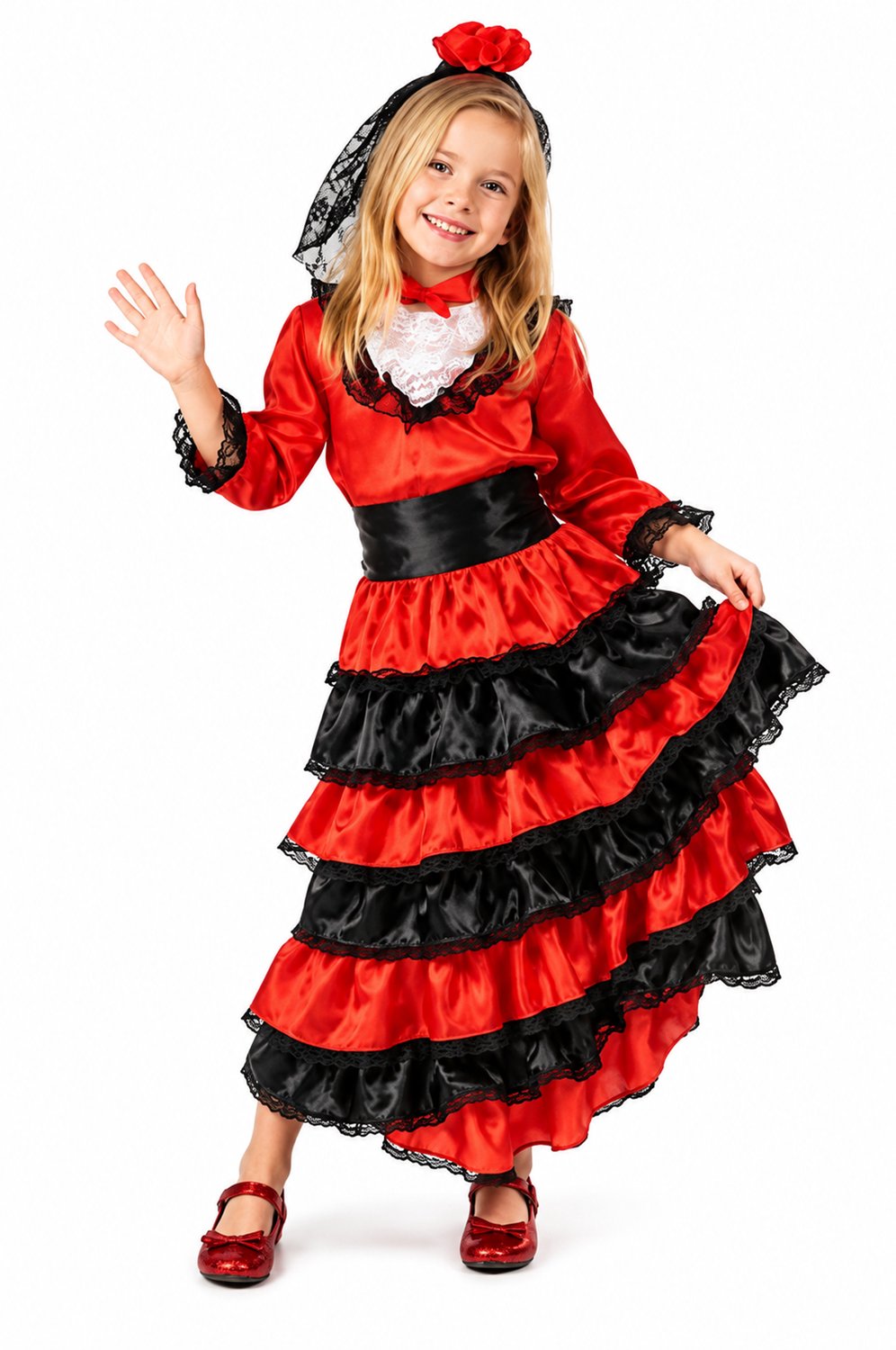 Spaans meisje Senorita-Maat:130cm-140cm