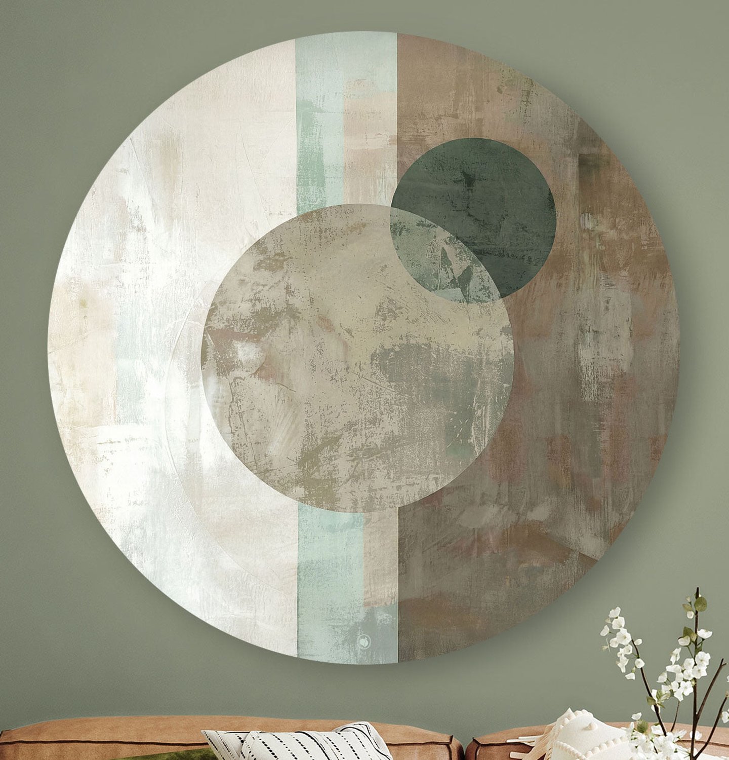 HIP ORGNL Balanced Shoji - Wandcirkel Abstract Japandi - 100 cm