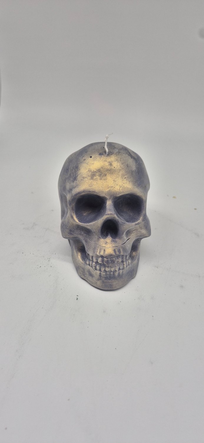 Kaarsgeschenk Skull kaars - Figuurkaars - Xxl skull kaars - Skull - Schedelkaars - Halloween kaars - halloween decoratie - woondecoratie zwart