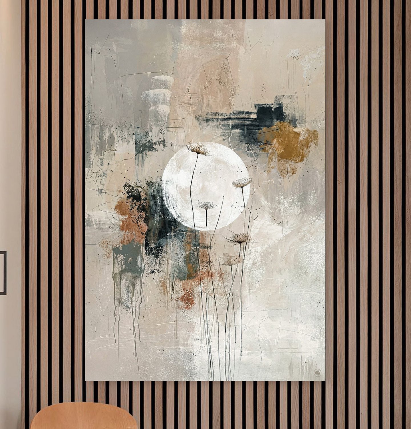 HIP ORGNL Komorebi Dreams - Wanddecoratie Veldbloemen - 80x120 cm