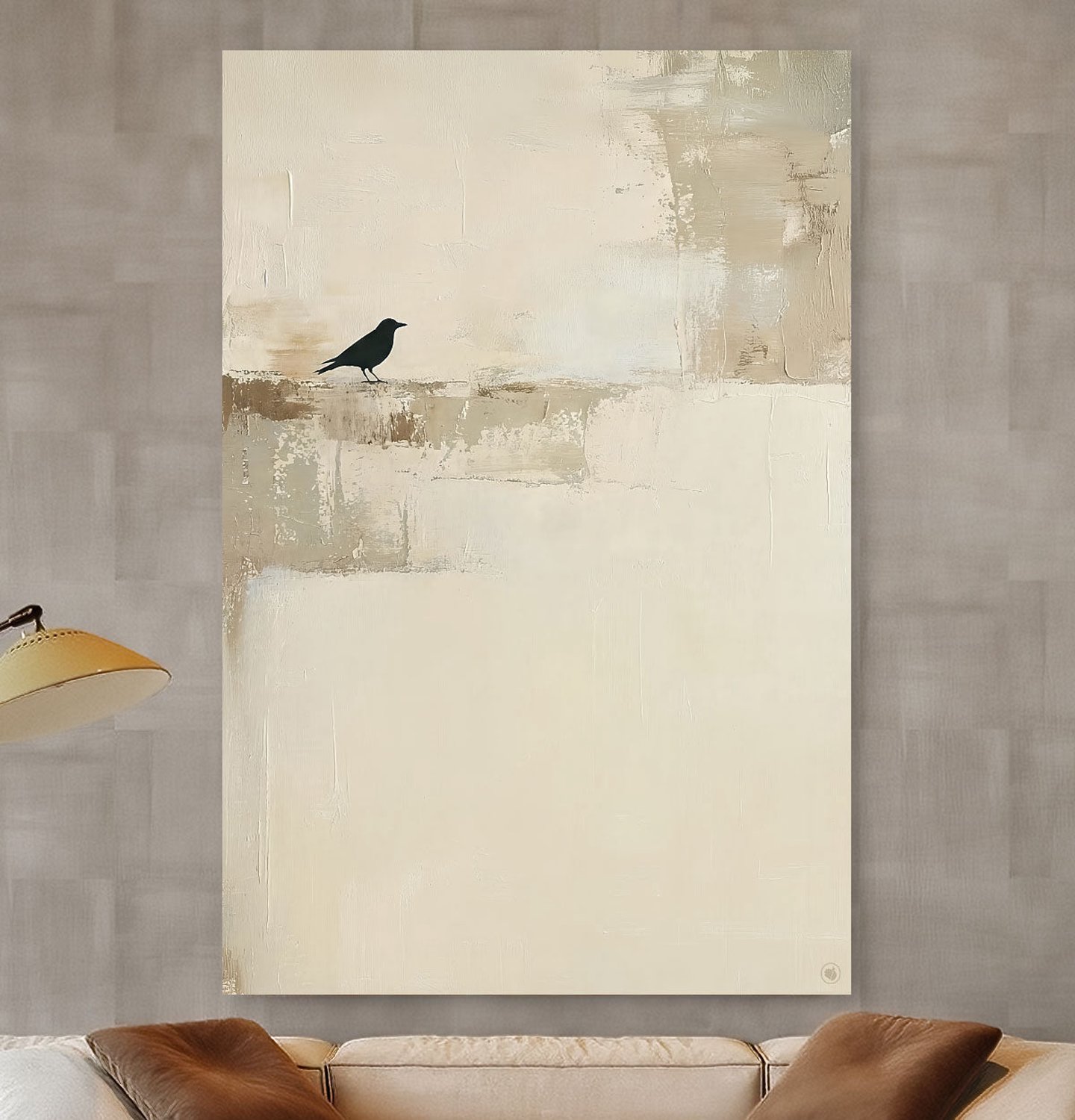 HIP ORGNL Silent Tori - Wanddecoratie Vogel Japandi - 60x90 cm