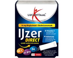 Lucovitaal Lucovitaal IJzer Bisglycinaat Direct 20 sticks