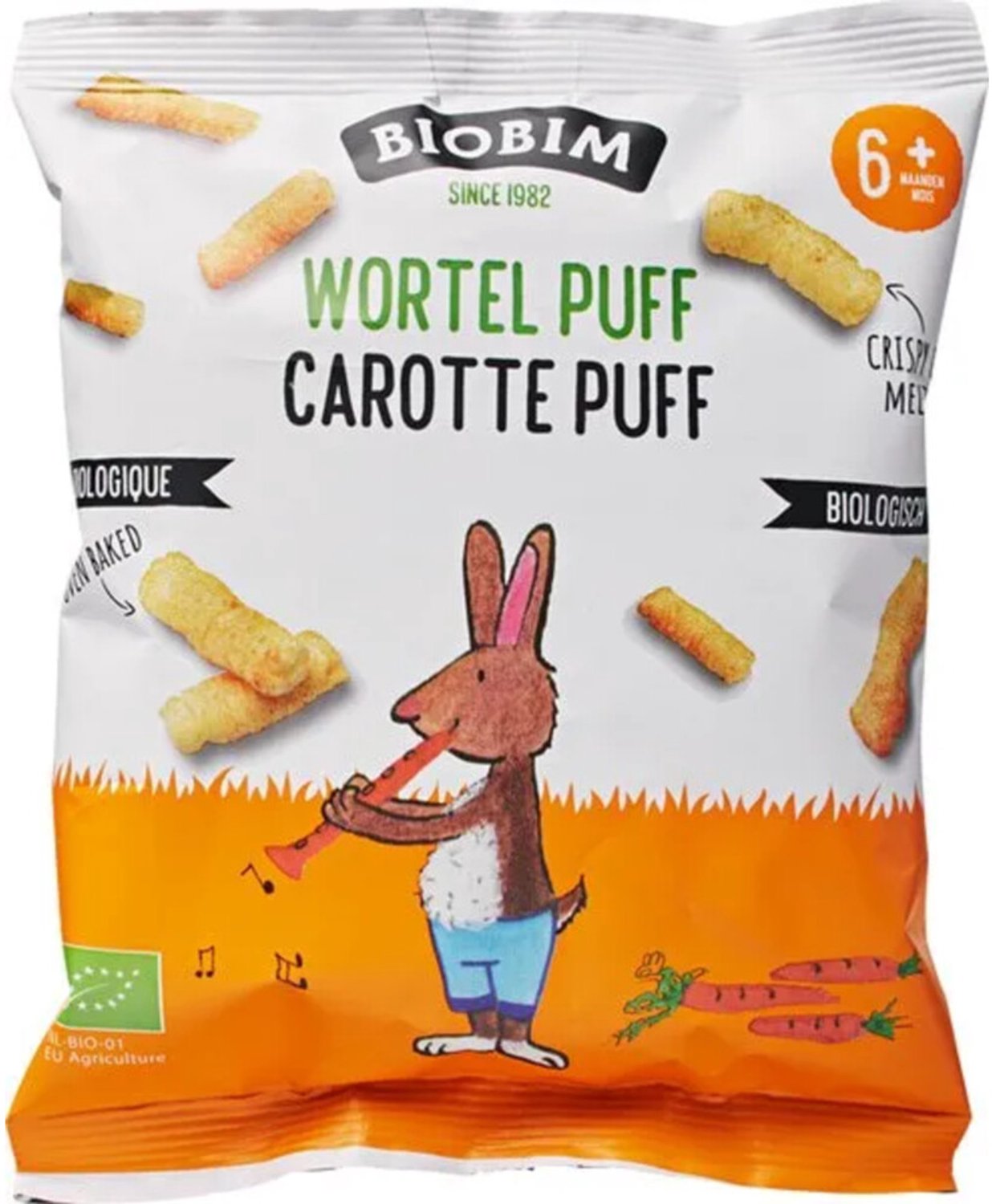 Biobim Maispuffs Wortel 6+ Bio 20 gr