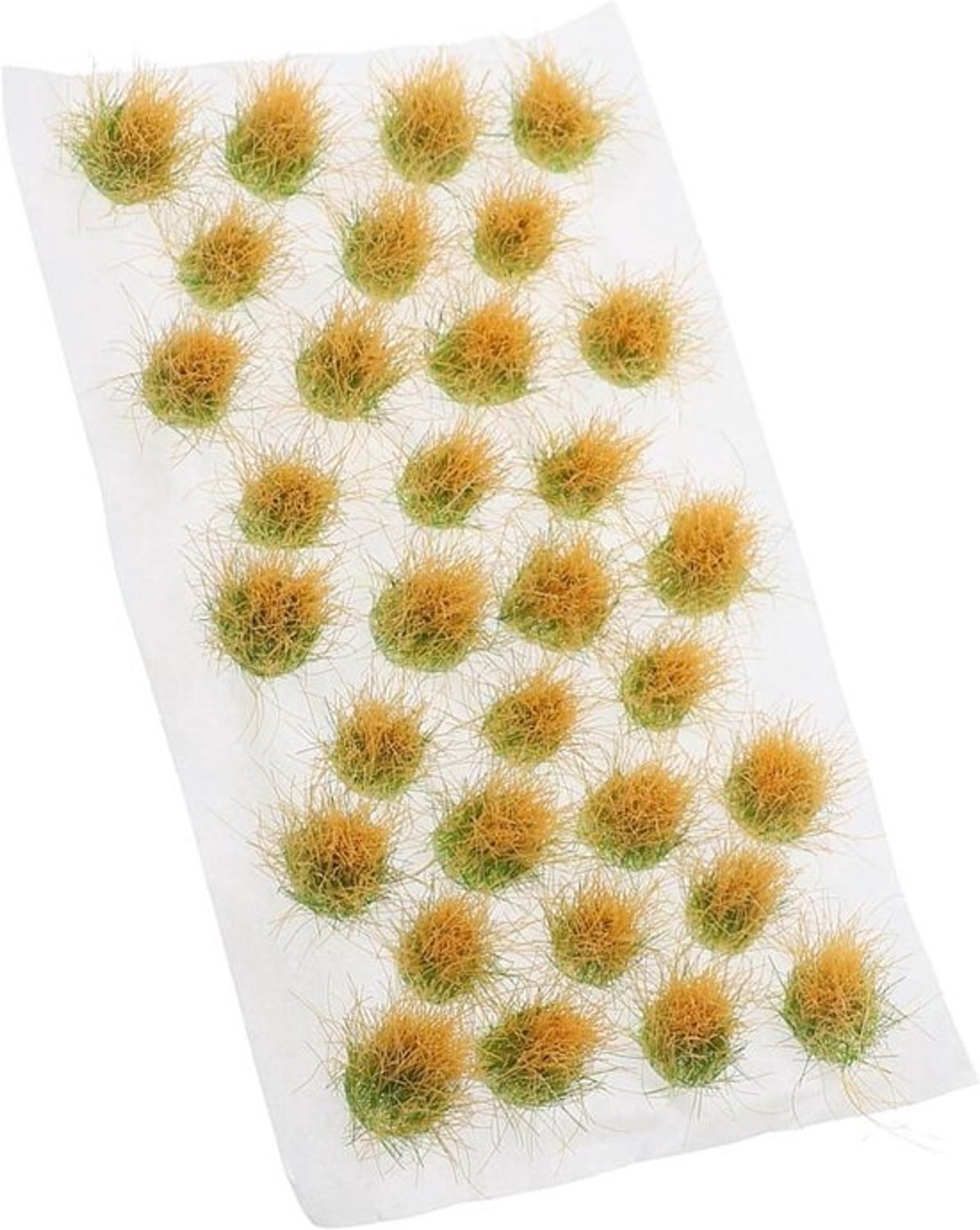 Kunstgrasclusters - Modelgras - Voor miniatuurlandschappen - Rijk gedetailleerd - 12.8 cm - Khaki