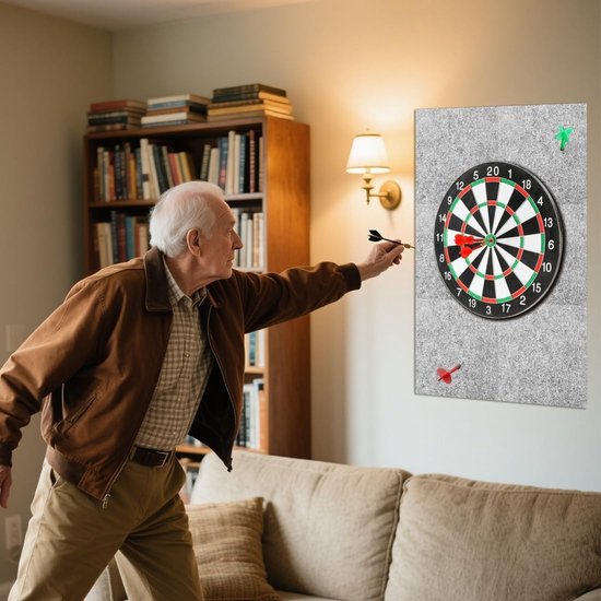 Dartbord Wandbeschermer, Zelfklevende Wandbeveiliging, Vilt Wandbescherming, Ideaal voor Dartborden en Spelruimtes, Eenvoudige Installatie en Duurzaam Gebruik — afbeelding 4