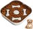 Famanu - Slow Feeder Hondenbak, Slow Eating Hondenbak, Rvs Slow Down Feed Hond Kat Voeding Kom, Anti Gulping Gezond Eten, 21 x 21 cm