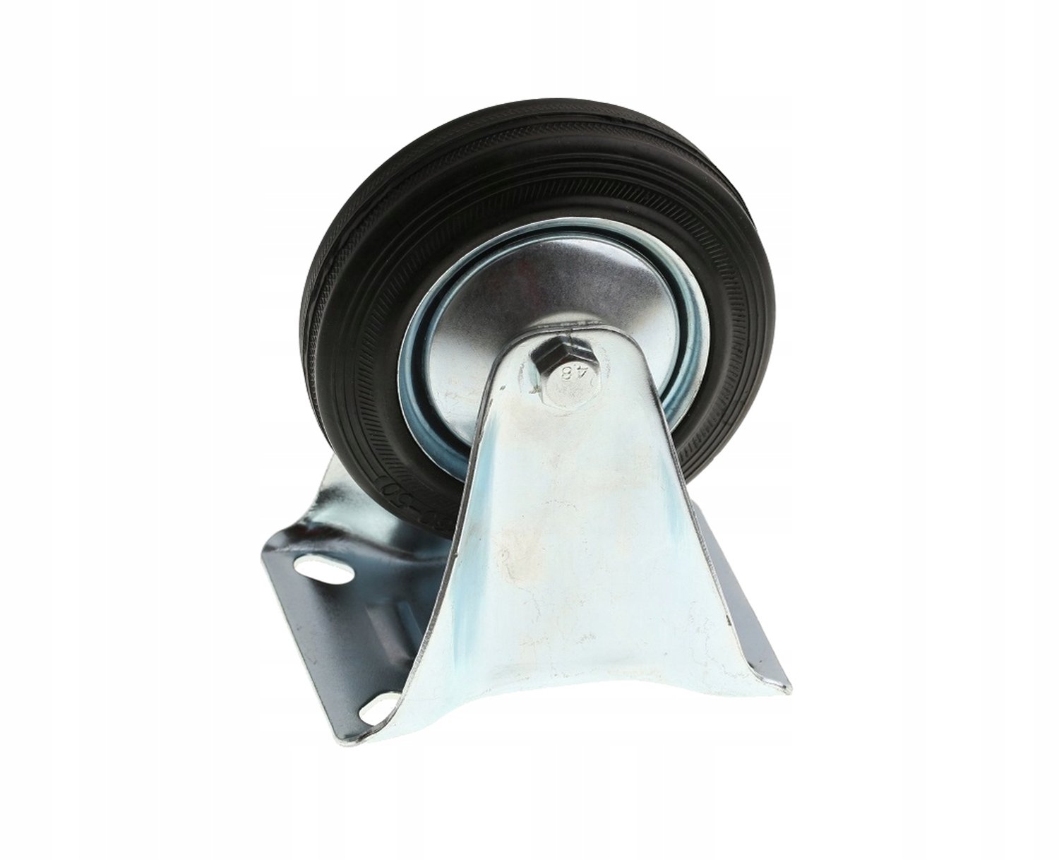 Vast Wiel 100mm Rubber voor Magazijnkarren