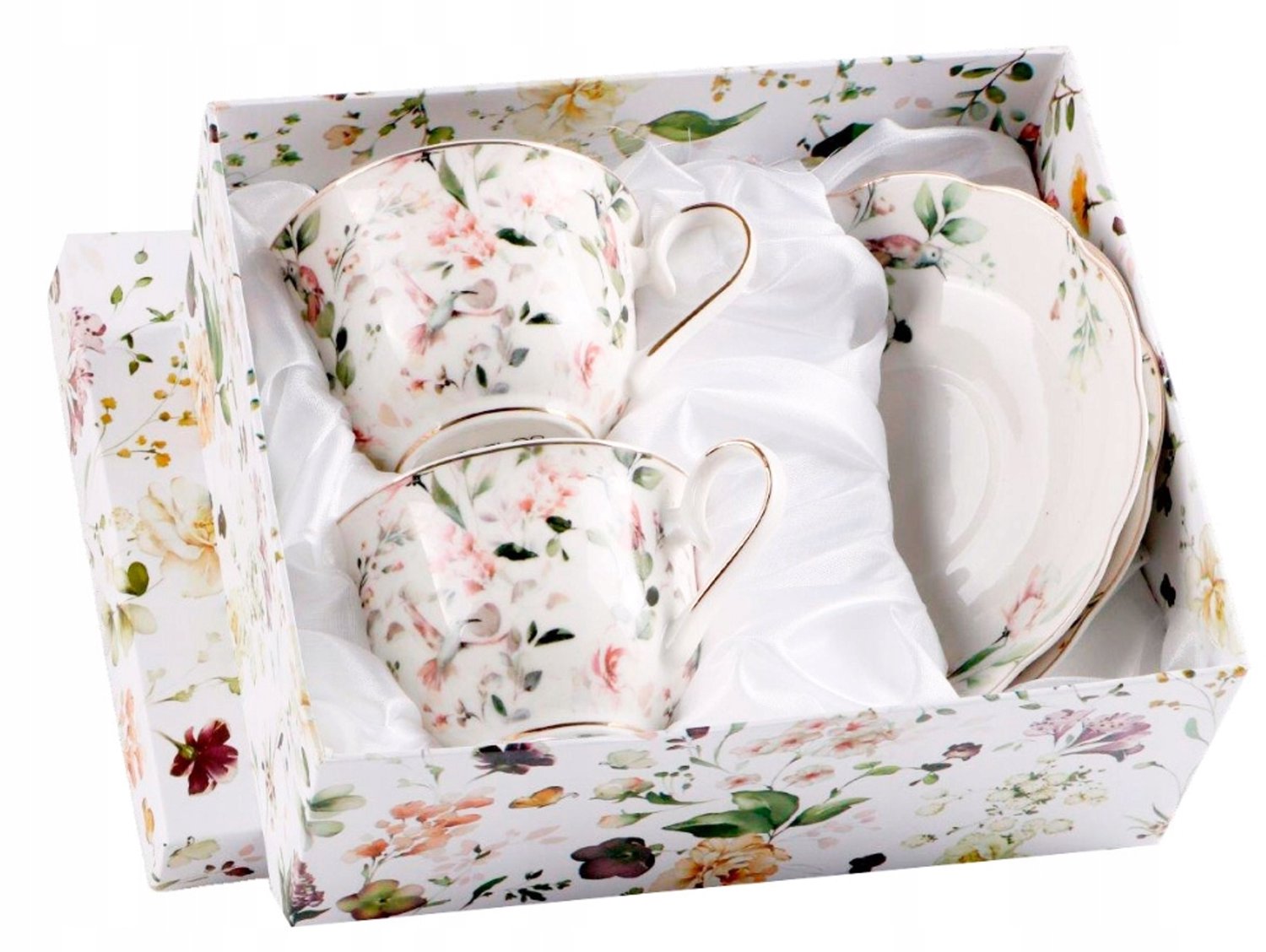 Veroni Carlos Porseleinen Kopjes & Schotels Set (2 stuks, 220ml)
