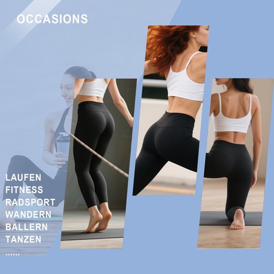 Hoge Taille Dames Leggings voor Sport en Yoga - Ademend en Comfortabel Sportbroekje — afbeelding 4