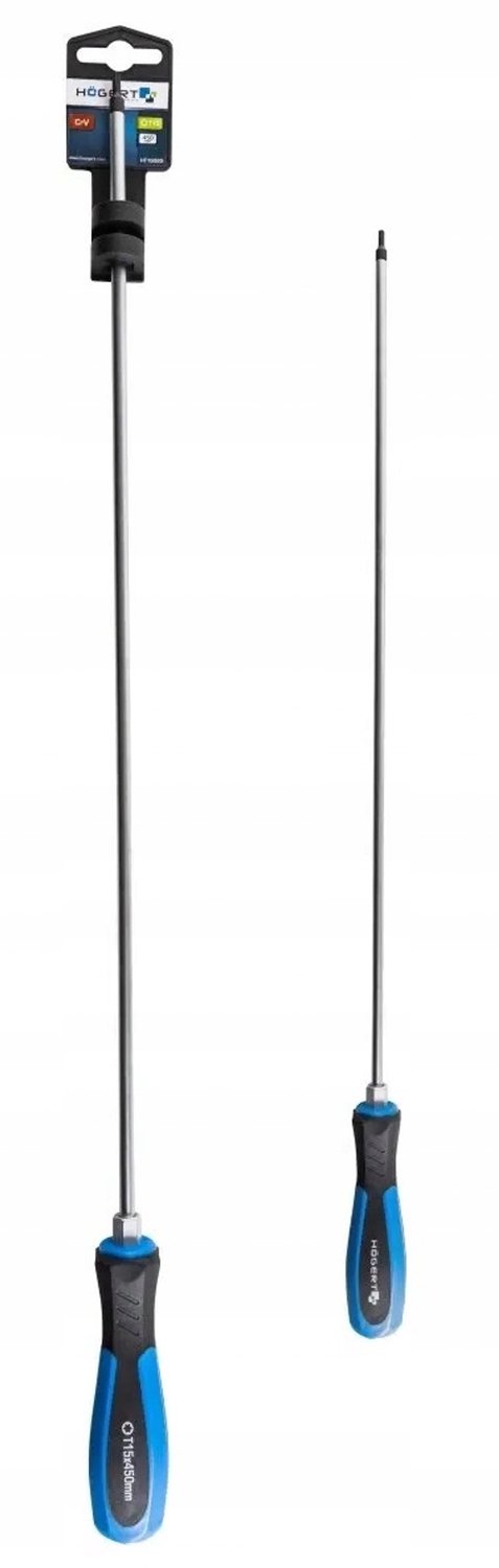 HOGERT Lange Torx Schroevendraaier T30x450mm - Ideaal voor Moeilijk Bereikbare Schroeven