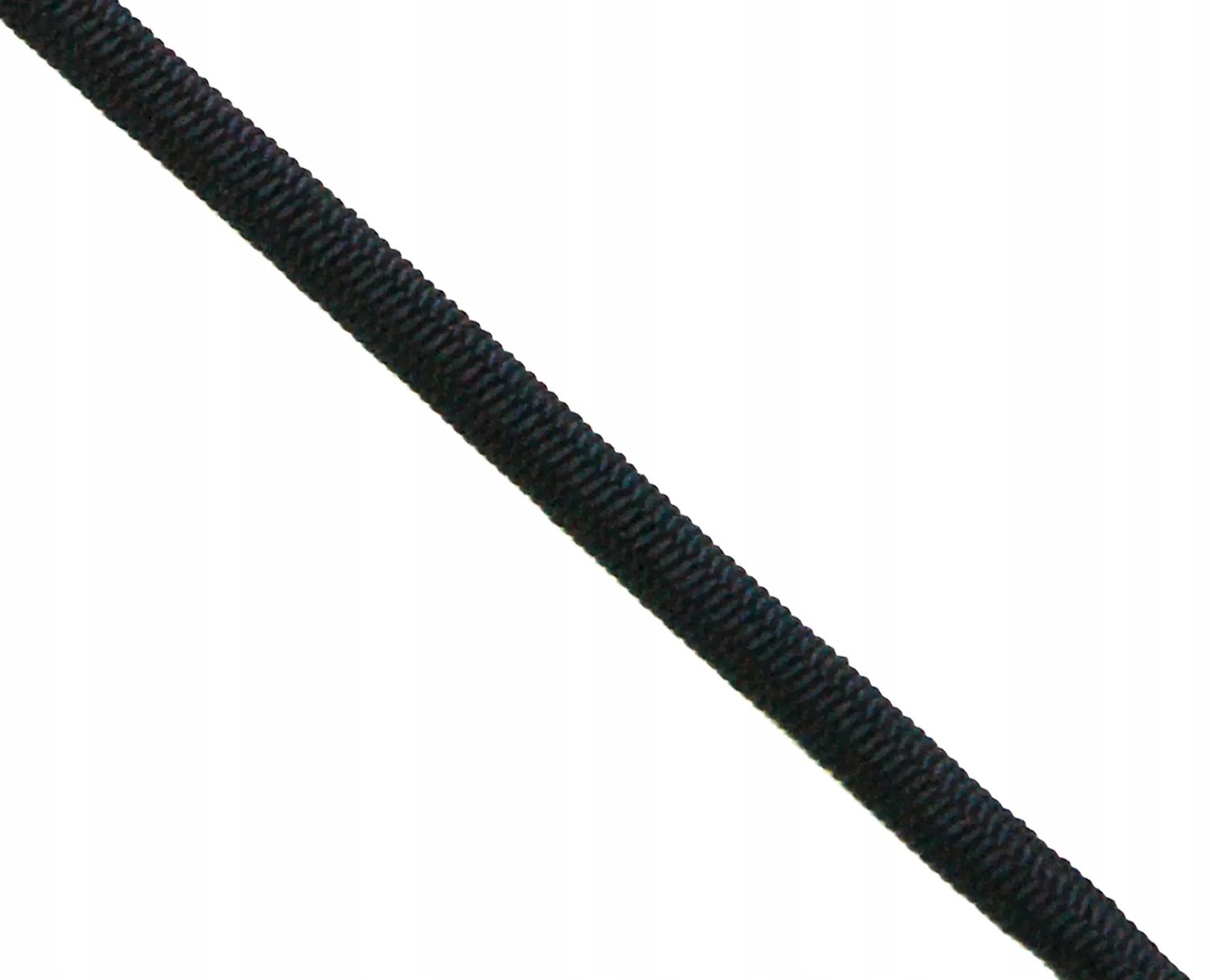 Zwarte Elastische Touw Fi 8mm - 1 Meter