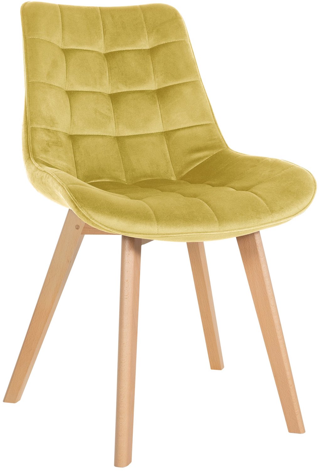 Luxe Comfort Verona 0053 stoel - fluweel - geel