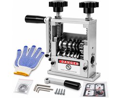 Handmatige Kabelstripmachine - Kabelpelmachine-6 Invoerkanalen -Voor Boormachine- Voor Kabels 3-17 mm - 5 Verstelbare Messen - Met Handslinger en Boormachine Aandrijving - Aluminium Frame - Voor Koperdraad Recycling