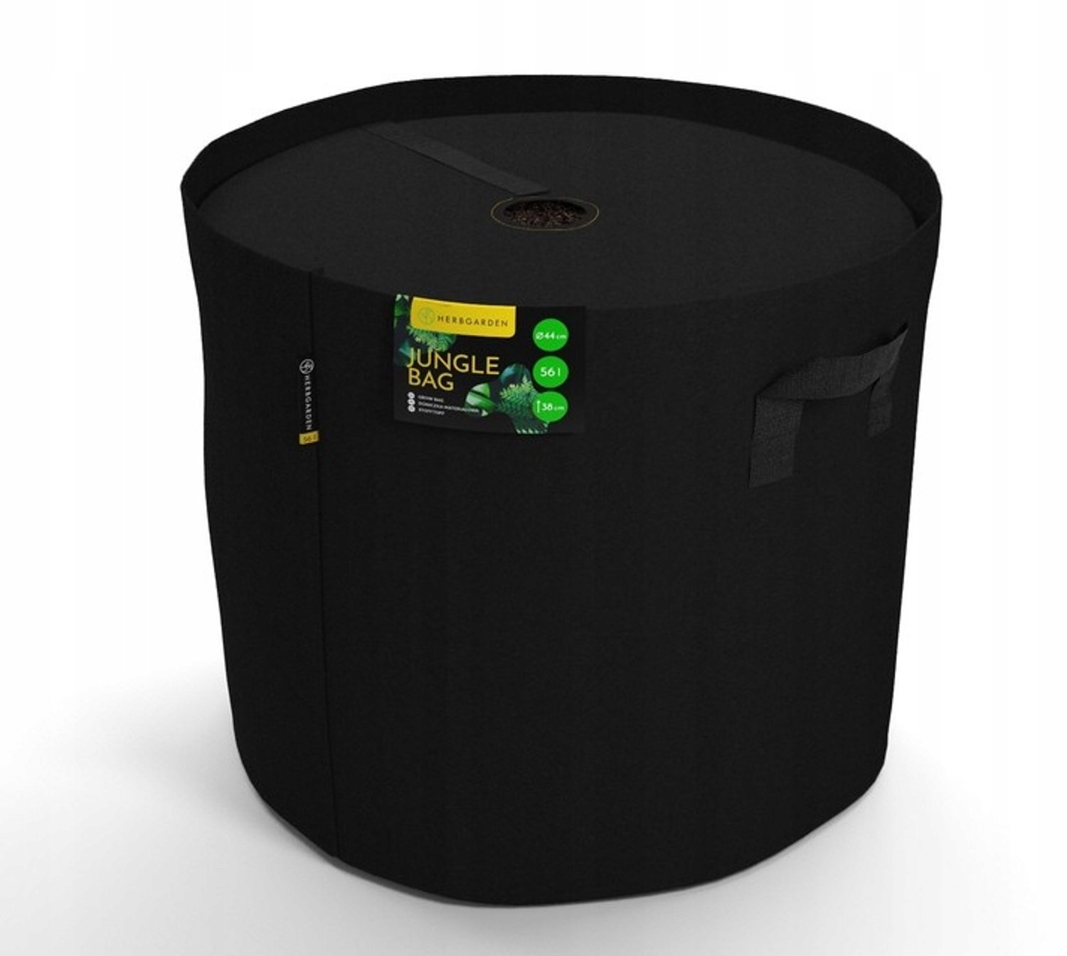 Merkloze Ronde Kweekzak 56L - Ademende Pot 44x44x38cm