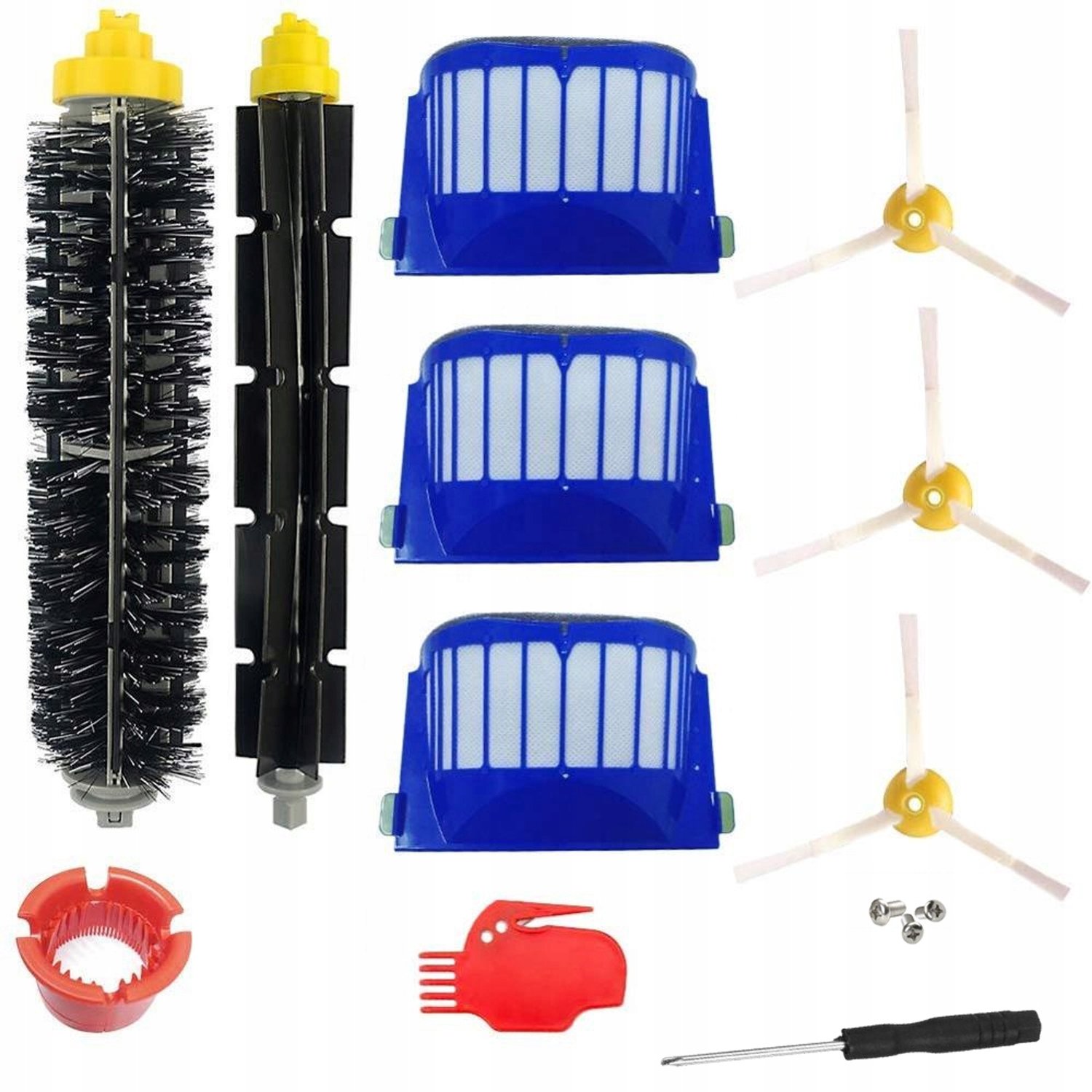 Accessoireset voor iRobot Roomba 600 Serie: Borstels & HEPA Filters